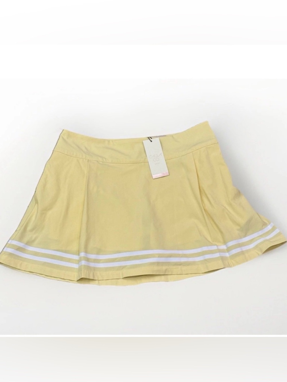 Calia Golf Skort NWT Yellow Size 10 TrueLight 15” Skirt Shorts